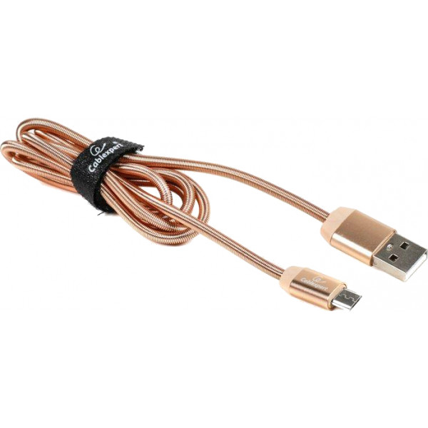 Фото - Кабель Cablexpert USB 2.0 A - microUSB B Gold 1m (CCPB-M-USB-08G)