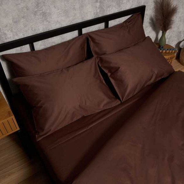 Фото - Комплект постельного белья Moon&Star Satin Premium Mocha Mood 160х220 наволочки 4х50х70 (MS-820010068)