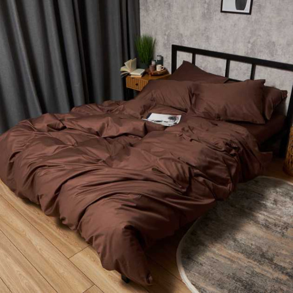 Фото - Комплект постельного белья Moon&Star Satin Premium Mocha Mood 160х220 наволочки 4х50х70 (MS-820010068)