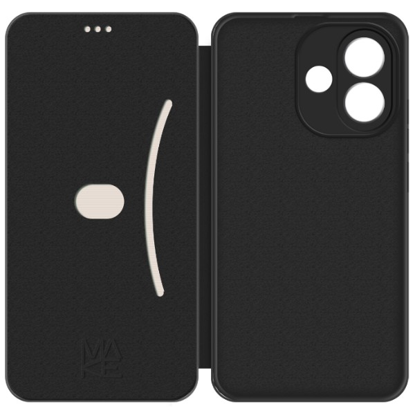 Фото - Чохол для смартфону MAKE Flip for Xiaomi Redmi Note 17, Black (MCP-XRN17BK)