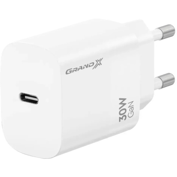 Фото - Сетевое зарядное устройство Grand-X CH-390W 30W Quick Charge QС3.0 (3000001625018)