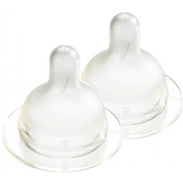 Фото - Малий потік соска дитяча силіконова Difrax S-bottle Wide 2 шт. (675)