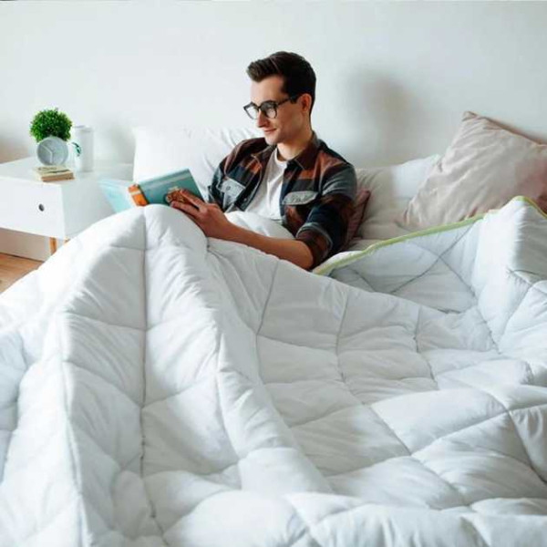 Фото - Ковдра зимова двоспальна MirSon антиалергенне EcoSilk 003172x205 см (2200000002747)