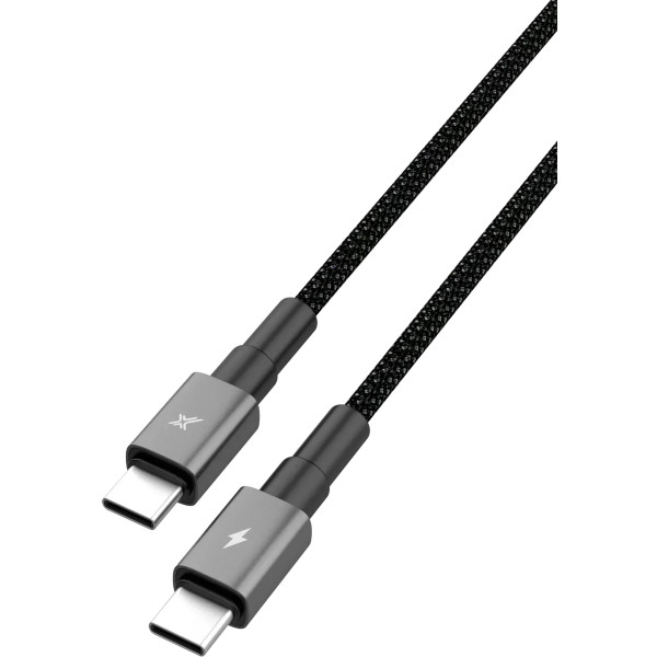 Фото - Кабель синхронізації даних Grand-X 100W для швидкого заряджання Black CC-08B (3000001621010)
