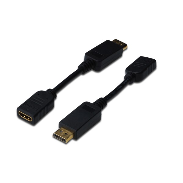 Фото - Переходник Mini Display Port-HDMI Digitus DisplayPort to HDMI Black (AK-340400-001-S) Фото - Переходник Mini Display Port-HDMI Digitus DisplayPort to HDMI Black (AK-340400-001-S)