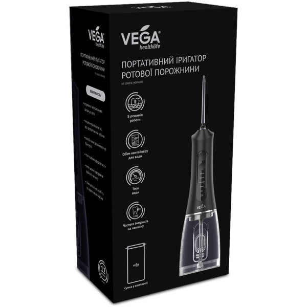 Фото - Ирригатор Vega VT-1500 B (черный)