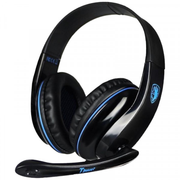 Фото - Гарнітура дротова ігрова Sades SA-701 Black/Blue (sa701blj)