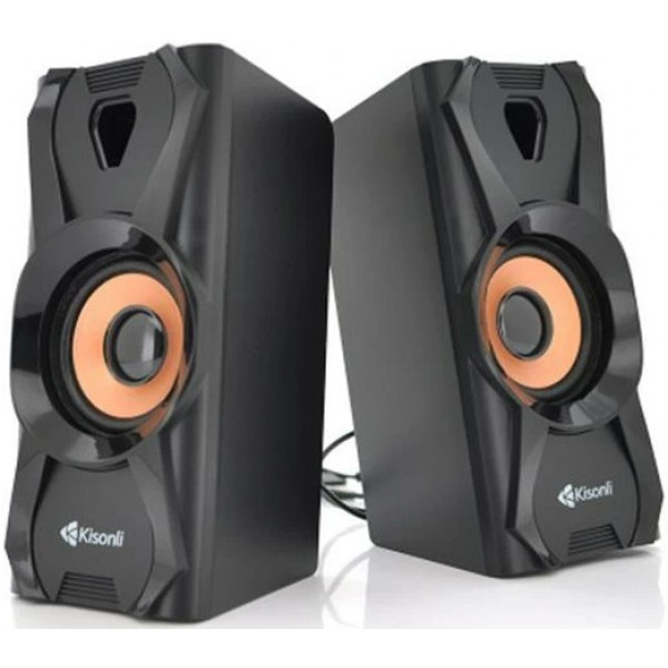 Фото - Комп'ютерна акустика звичайна 2.0 Kisonli U-9003/23412 Black