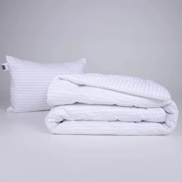 Фото - Ковдра літня полуторна MirSon антиалергенна №175 Сolor Fun Line 17-0605 Stripe White Thinsulate 155х215 + нав. 2 шт. (2200010854329)