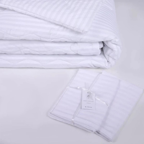 Фото - Ковдра літня полуторна MirSon антиалергенна №178 Сolor Fun Line 17-0605 Stripe White Tencel 155х215 + нав. 2 шт. (2200010854374)