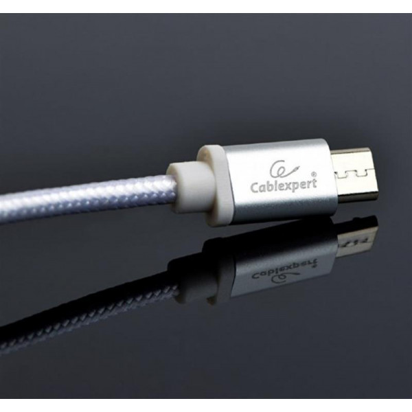 Фото - Кабель Cablexpert USB 2.0 - Micro B Silver 1.8m (CCB-mUSB2B-AMBM-6-S)