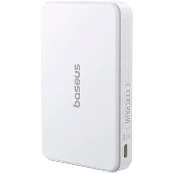 Фото - Батарея мобільна Baseus Airpow 2 Qi2 Magnetic Power Bank 10000mAh 22.5W Moon White (P10080000213-00)