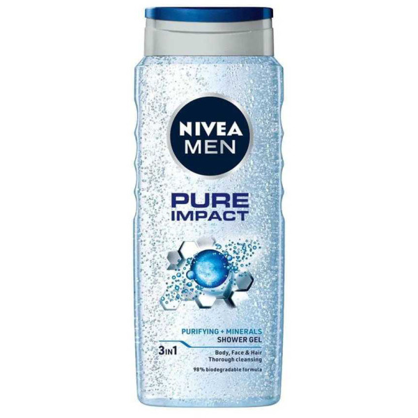 Фото - Гель для душу NIVEA Чоловічий Pure Impact 500 мл