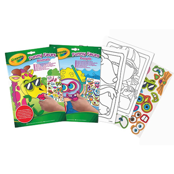 Фото - Розмальовки Crayola Кумедні люди 24 стор. та наліпки (25-7351-1)