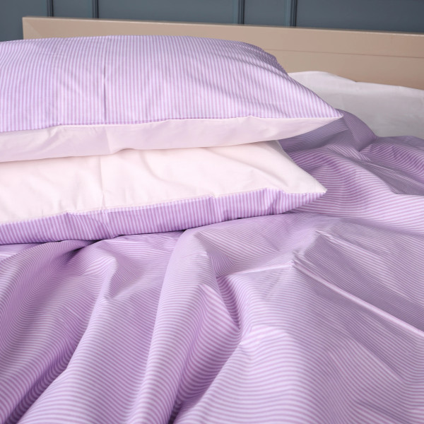 Фото - Комплект постільної білизни MirSon Бязь 17-0807 Soft Stripe 175х210 см (2200011455693)