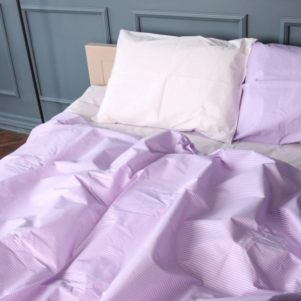 Фото - Комплект постільної білизни MirSon Бязь 17-0807 Soft Stripe 175х210 см (2200011455693)