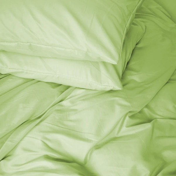 Фото - Простирадло двоспальне MirSon Soft Elegance №12-0525 Luminary Green 180х190 см (2200010910544)