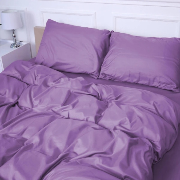 Фото - Простирадло двоспальне MirSon Soft Elegance №16-3310 Lavander Herb 180х190 см (2200010914184)