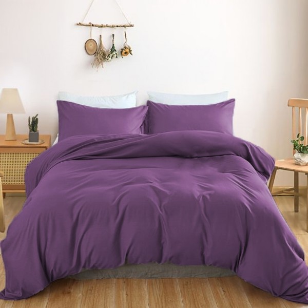 Фото - Простирадло двоспальне MirSon Satin Light Pro 10-012 Violet 180x190+25 см (2200010174724)