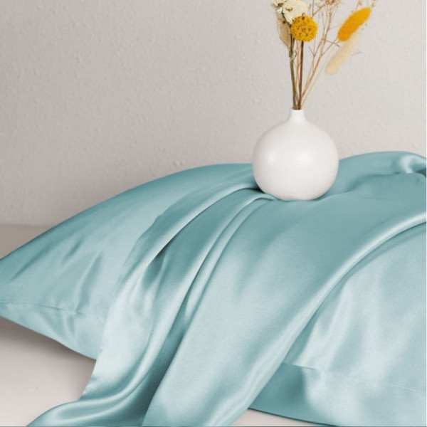 Фото - Простирадло двоспальне MirSon Satin Light Pro 10-015 Sea wave 180x190+25 см (2200010176223)