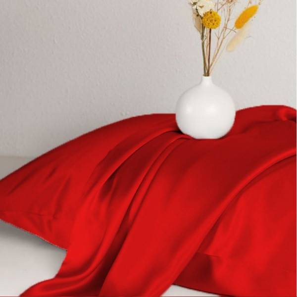 Фото - Простирадло двоспальне MirSon Satin Light Pro 10-007 Red 180x200+25 см (2200010172188)