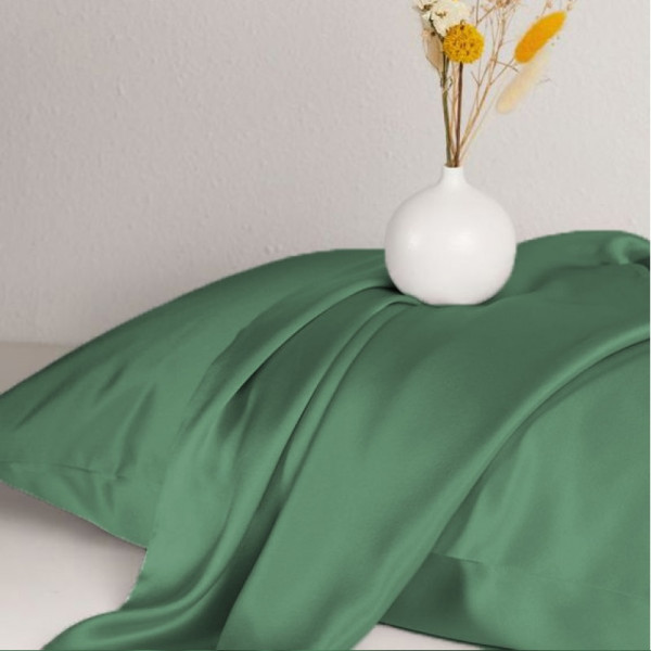 Фото - Простирадло двоспальне MirSon Satin Light Pro 10-009 Green 180x190+25 см (2200010173178)