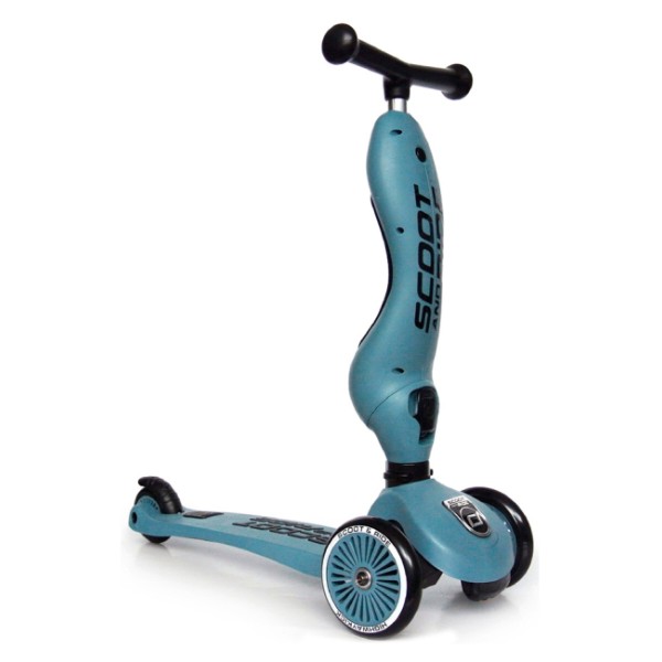 Фото - Трёхколёсный самокат Scoot&Ride Highwaykick-1 Серо-синий (SR-160629-STEEL)