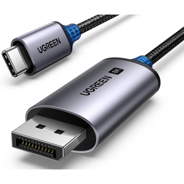 Фото - Кабель UGREEN CM556 USB-C to DisplayPort 8K 1m Black (25157)
