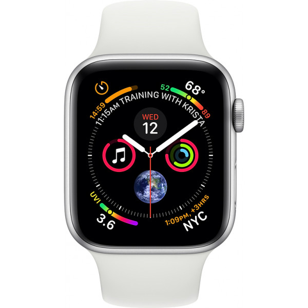 Фото - Смарт-часы Apple Watch Series 4 GPS 40mm Silver Aluminium Case with White Sport Band (MU642UA/A)