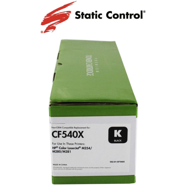 Фото - Картридж-тонер Static Control сумісний аналог HP CF540X (203X) black (002-01-SF540X)
