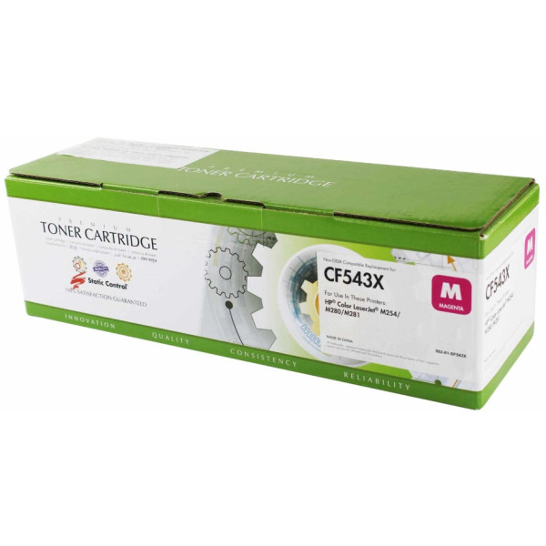 Фото - Картридж-тонер Static Control сумісний аналог HP CF543X (203X) magenta (002-01-SF543X) Фото - Картридж-тонер Static Control сумісний аналог HP CF543X (203X) magenta (002-01-SF543X)