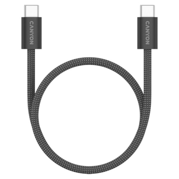Фото - Кабель синхронізації даних Canyon OnWire 60MG C-C 60W Magnet Braided 1m Black (CND-CCMG60AB15B) Фото - Кабель синхронізації даних Canyon OnWire 60MG C-C 60W Magnet Braided 1m Black (CND-CCMG60AB15B)