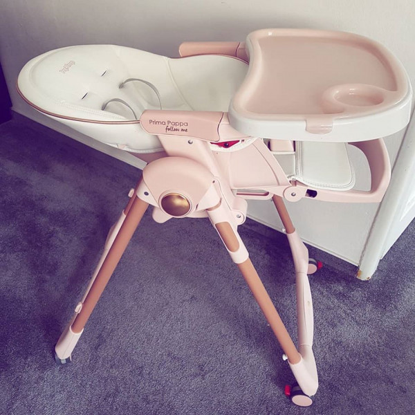 Фото - Стульчик для кормления трансформер Peg-Perego Prima Pappa Follow Me Mon Amour (розовое золото)