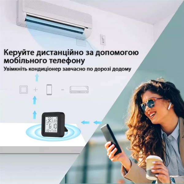 Фото - Беспроводной датчик температуры и влажности воздуха Action Tuya S09