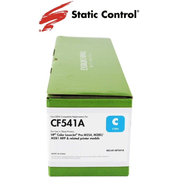 Фото - Картридж-тонер Static Control совместимый аналог HP CF541A (203A) cyan (002-01-SF541A)