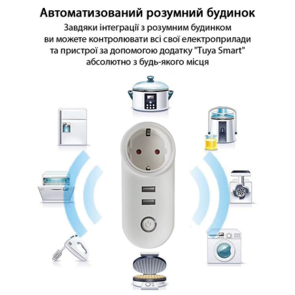 Фото - Розумна розетка Action Tuya LSPA2 16А з USB