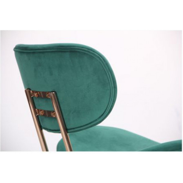 Фото - Стул кухонный AMF Alphabet D gold/dark green (545708)