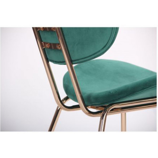 Фото - Стул кухонный AMF Alphabet D gold/dark green (545708)