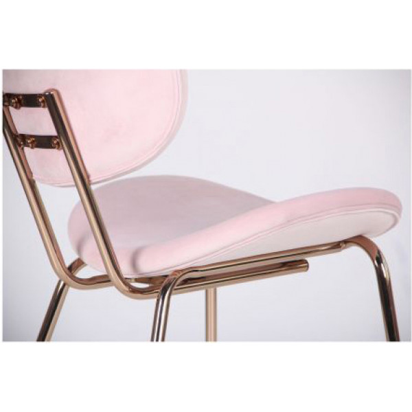 Фото - Стул кухонный AMF Alphabet D gold/pink (545709)