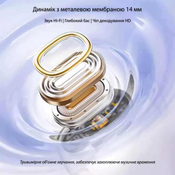 Фото - Наушники вкладыши беспроводные Action YX46 Purple