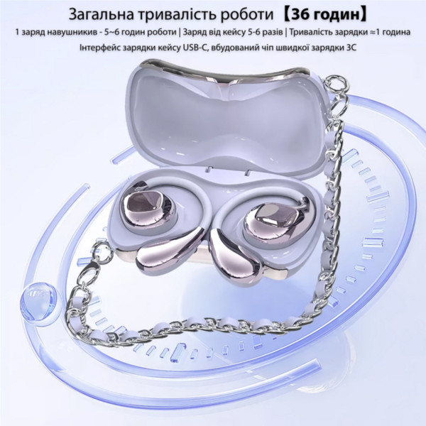 Фото - Наушники вкладыши беспроводные Action YX46 Purple