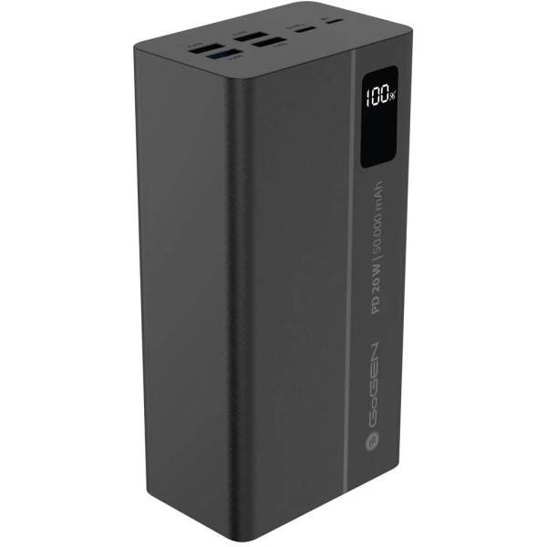 Фото - Батарея мобильная Gogen 50000 mAh PD 20W (GOGPB500001B)