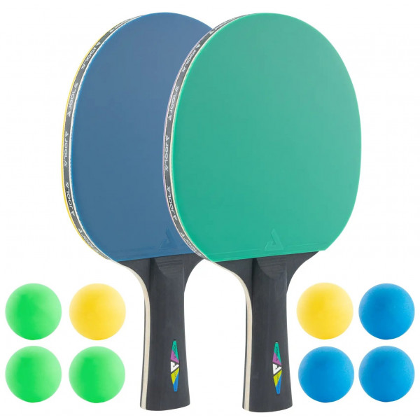 Фото - Набір для настільного тенісу Joola Colorato 2 Bats 8 Balls (54814)