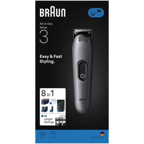 Фото - Триммер универсальный Braun All-in-One Series 3 AIO3540 тип 5513+косметичка