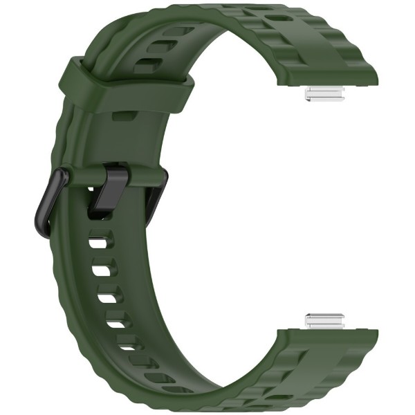 Фото - Ремінець для смарт-годинника BeCover Ribbed Tape for Huawei Watch Fit 3 / Fit 4 / Fit 4 Pro Army Green (714110)