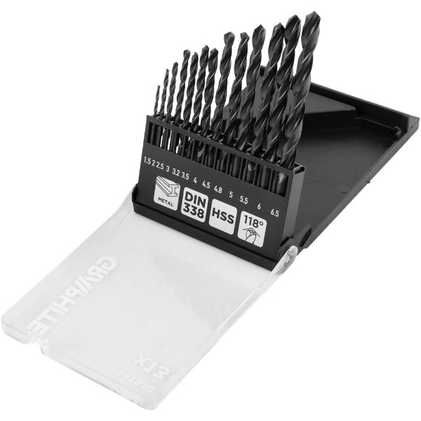 Фото - Набор сверл GRAPHITE HSS 1.5-6.5 мм 13 шт. (54T930)