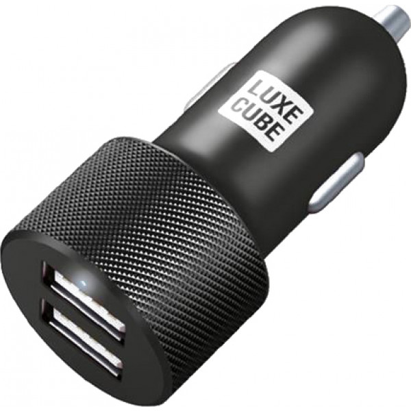 Фото - Автомобільний зарядний пристрій Luxe Cube 2USB 17W Black (8886668698498)