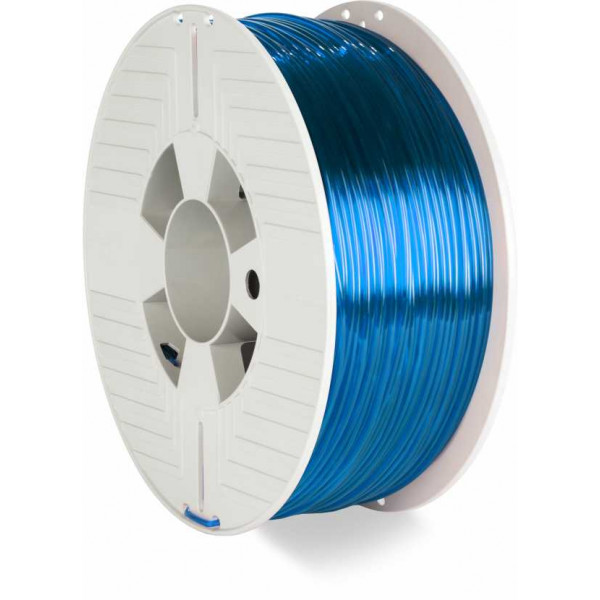 Фото - Нитка для PETG-картриджа Verbatim 2,85 мм 1 кг Blue-Transparent (55064)