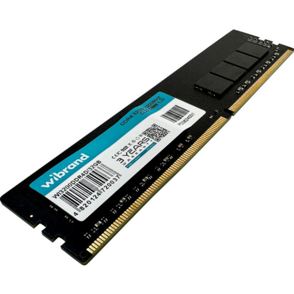 Фото - Память DDR Wibrand DDR4 32GB 3200MHz CL22 DIMM (WI3200DDR4D/32GB)
