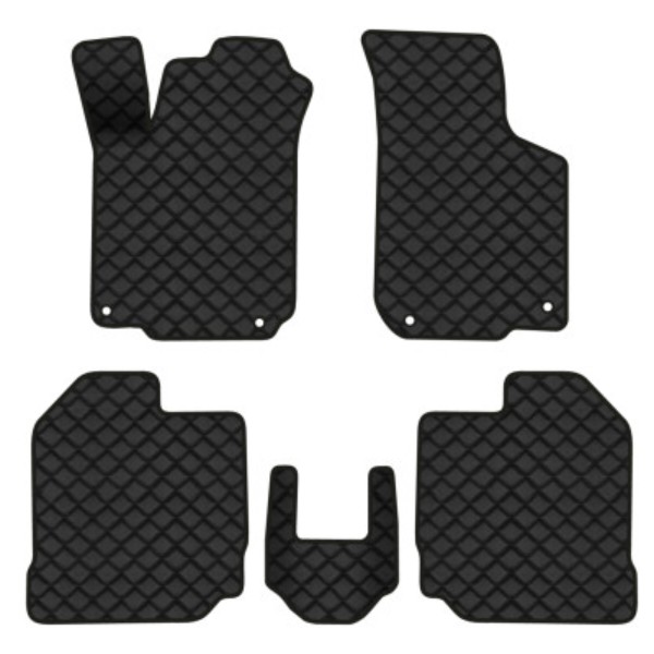 Фото - Коврики из экокожи в салон авто передние EVAtech для Octavia A4 Tour Skoda 1996-2010 1 поколение Liftback EU (SK11552AV2TL4BBB)